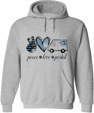 #HSWS10 - Peace Love Postal Standard Hoodie