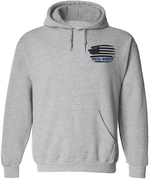 #HSWSC03 - Swoosh Flag (Black & Blue) Crest Hoodie