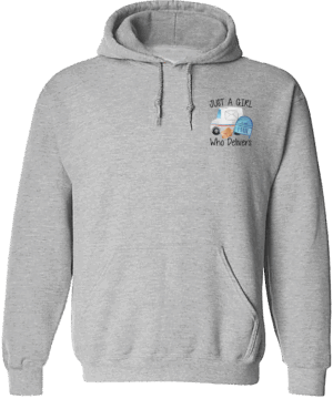 #HSWSC08 - Just a Girl Crest Hoodie