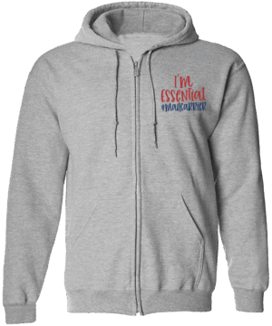 #HZSWS05 - I'm Essential Zipper Hoodie