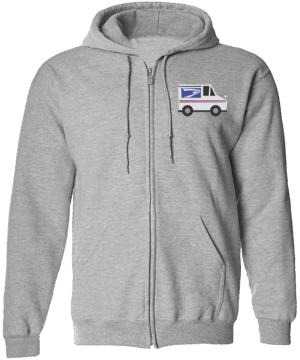 #HZSWS06 - Mail Truck Zipper Hoodie