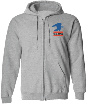 #HZSWS20 - US Mail Eagle (Red & Blue) Zipper Hoodie