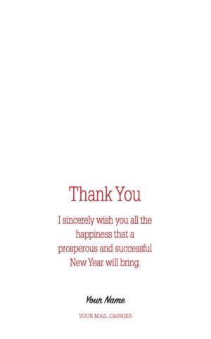 #CC2500 - Gold Balls "Thank You" Greeting Card - Image 3